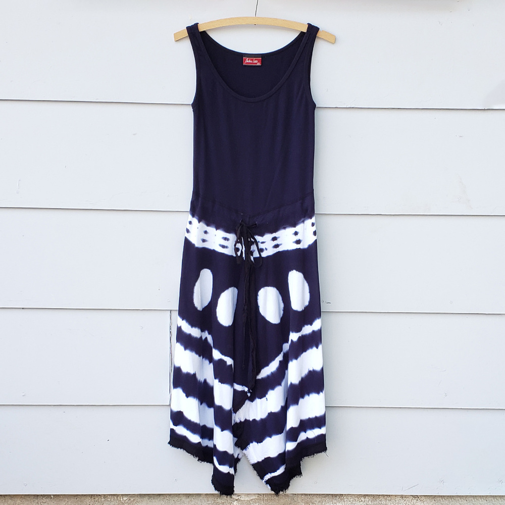 Barbara Lesser Tie Dye Boho Swing Dress